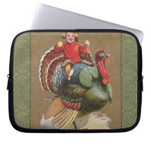 Capa Para Notebook Felicitações à Turquia pela diversão Vintage