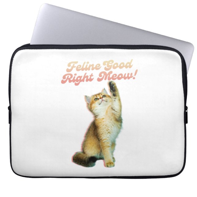Capa Para Notebook Felino Bem Direito Mede Gato Engraçado Cotação Got (Frente)