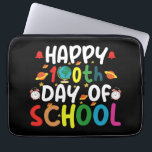 Capa Para Notebook Feliz 100º Dia do Professor Estudante<br><div class="desc">Feliz 100º Dia da Escola 100 Dias de Camiseta Estudante de Professores</div>