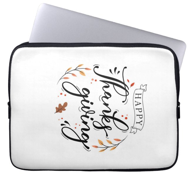 Capa Para Notebook Feliz Ação de Graças (Frente)