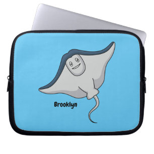Capa Para Notebook Feliz desenho animado de peixes-raia