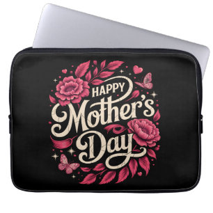 Capa Para Notebook Feliz Dia das Mães Querida Mãe Floral