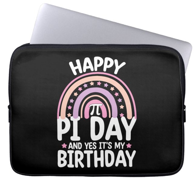 Capa Para Notebook Feliz Dia do Pi E Sim É Meu Aniversário Arco-íris  (Frente)