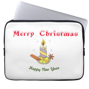 Capa Para Notebook Feliz Feliz ano novo de natal
