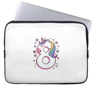 Capa Para Notebook Feliz Festa de aniversário De 8 Anos Para Gir