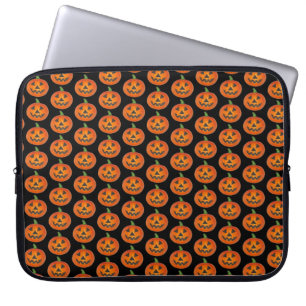 Capa Para Notebook Feliz Halloween Laranja Pumpkin Jack o'Lanterna
