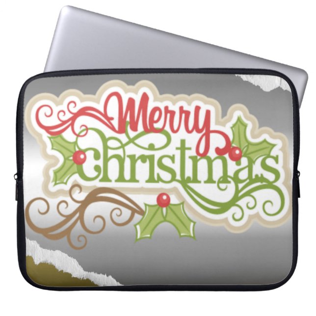 Capa Para Notebook Feliz Natal (Frente)