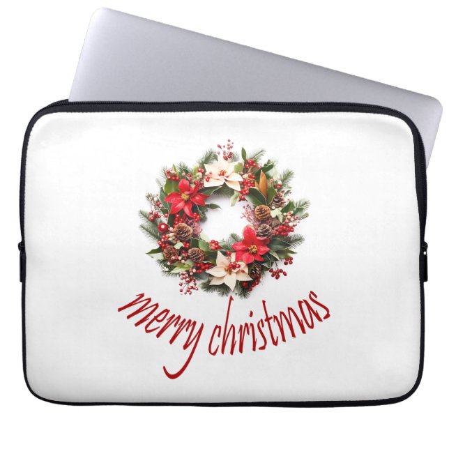 Capa Para Notebook Feliz Natal, Mini Área de Transferência (Frente)