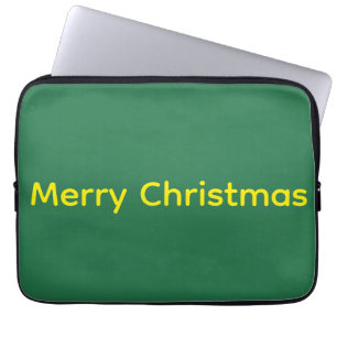 Capa Para Notebook Feliz Natal Verde