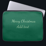 Capa Para Notebook Feliz Natal verde plano solo holida<br><div class="desc">Design</div>