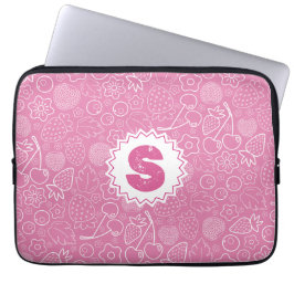 Capa Para Notebook Feminino Morango Cereja Rosa Moderno.