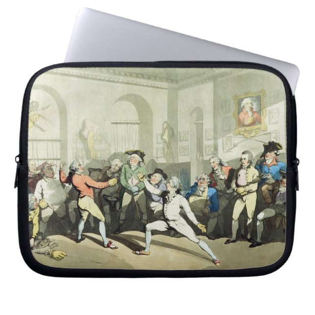 Capa Para Notebook Fencing Academia do Sr. H Angelo, gravada por (Frente)