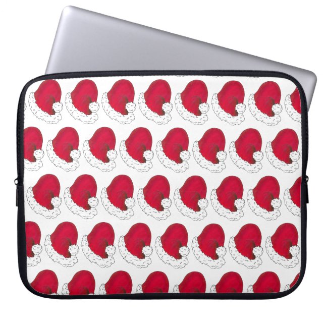 Capa Para Notebook Feriado de Natal Vermelho de Ho Ho Ho Ho (Frente)