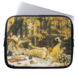 Capa Para Notebook Feriado, o Piquenique por James Tissot, Arte Vitor
