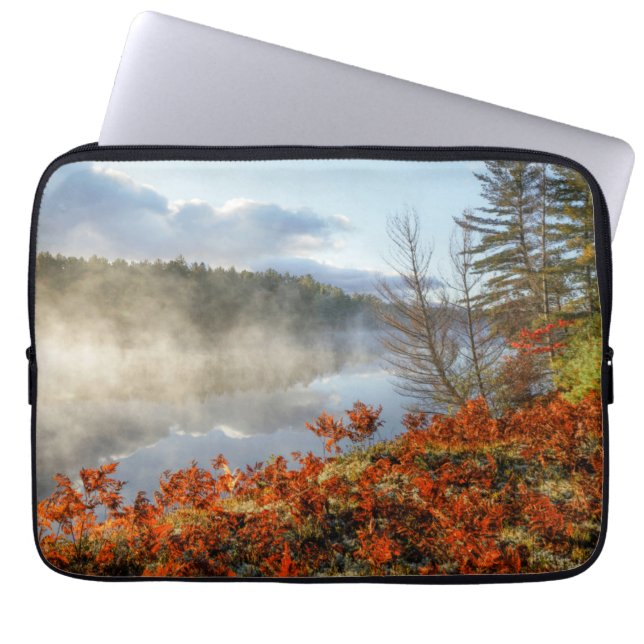 Capa Para Notebook Ferns na linha costeira | Paraíso, Michigan (Frente)