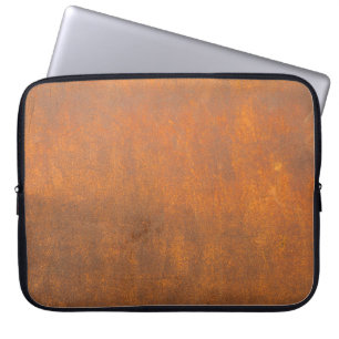 Capa Para Notebook Ferrugem preta, textura metálica fechada.