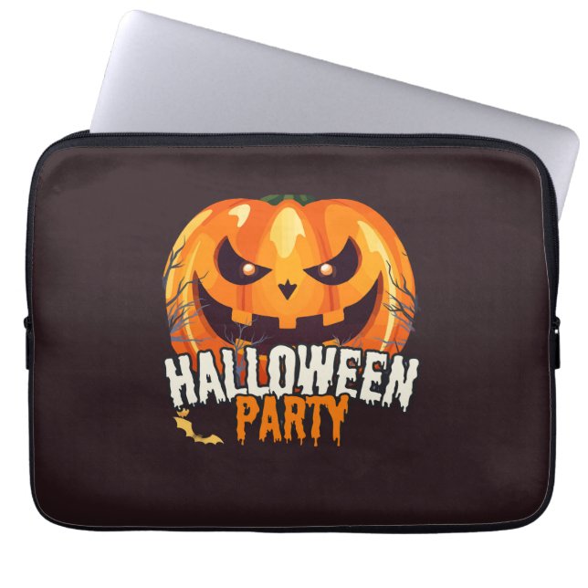 Capa Para Notebook Festa de Halloween – Desenho de Abóbora de Hallowe (Frente)