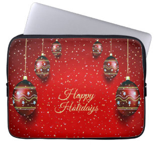 Capa Para Notebook Festa de Natal - Feriados Vermelhos de inverno Ele
