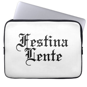 Capa Para Notebook Festina Lente - Torne a Coloração lenta - Frase la