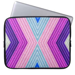 Capa Para Notebook Fibra Colorida Moderna Chevron