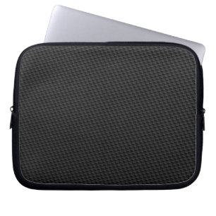Capa Para Notebook Fibra preta do carbono
