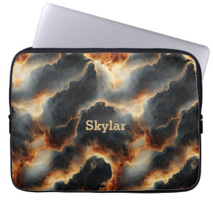 Capa Para Notebook Fiery Abstrato Lava Marble Bolsa de laptop - Perso