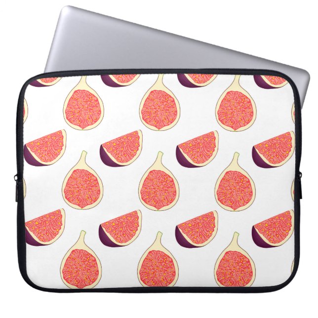 Capa Para Notebook Fig roxo sem costura: padrão colorido (Frente)