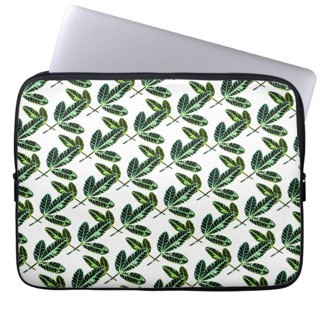 Capa Para Notebook Fig Tree Leaf Patterno Caixa de Bolsa de laptop do (Frente)