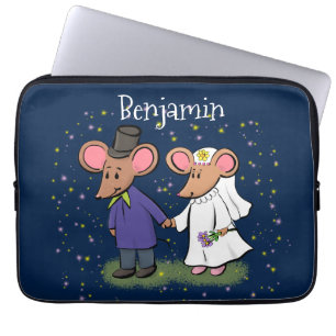 Capa Para Notebook Figura de desenho animado do casal do mouse