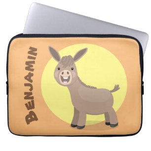 Capa Para Notebook Figura de desenho animado em miniatura feliz e bon
