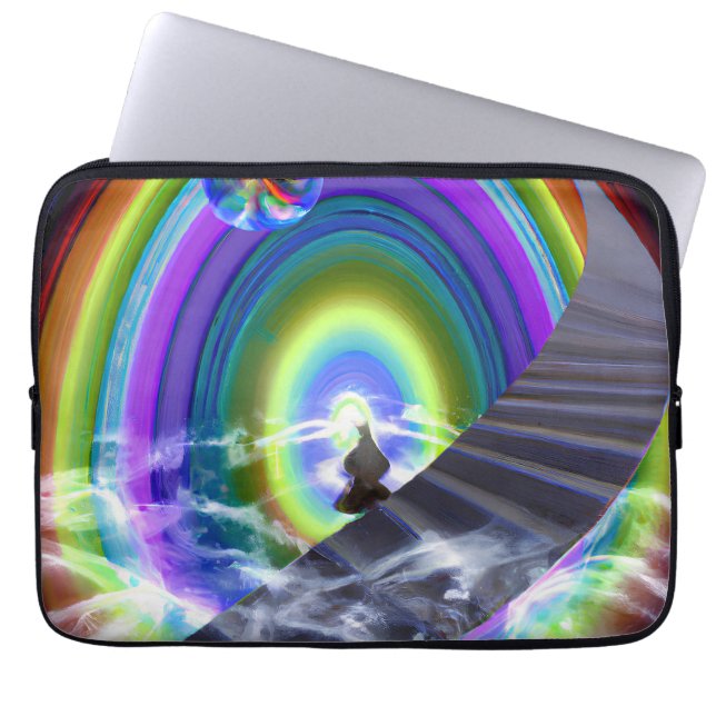 Capa Para Notebook Figura Misteriosa no Portal Inter-Dimensional (Frente)