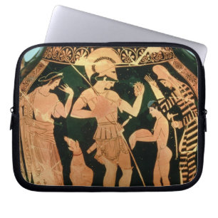 Capa Para Notebook Figura vermelha vaso do sótão que descreve um