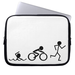 Capa Para Notebook Figuras da vara do Triathlon
