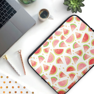 Capa Para Notebook Filas de Watermelon de Verão e Dourado padrão card