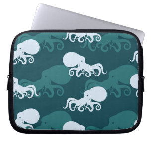 Capa Para Notebook Fileiras do teste padrão do polvo