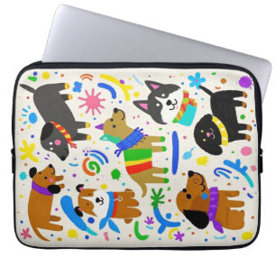 Capa Para Notebook Filhotes de animação