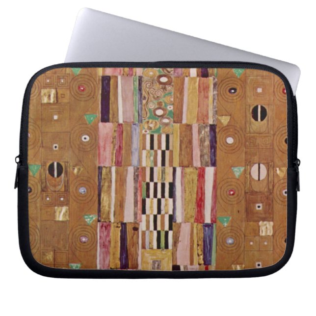Capa Para Notebook Fim de Muro, Friso Stoclet de Gustav Klimt (Frente)