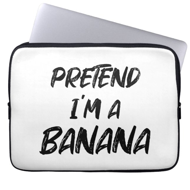 Capa Para Notebook Finja que sou uma banana  (Frente)