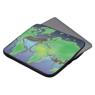 Capa Para Notebook Fios de Comunicação submarinos