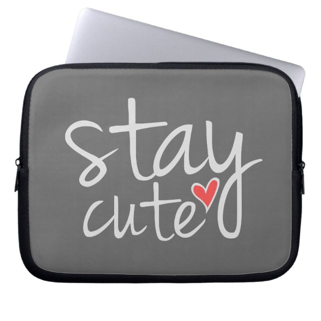 Capa Para Notebook Fique Bolsa de laptop, Cinza (Frente)