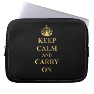 Capa Para Notebook Fique calmo em qualquer cor