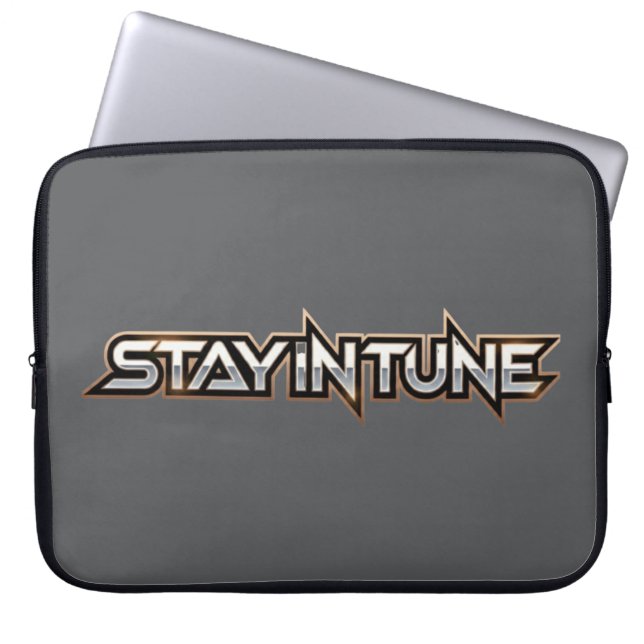 Capa Para Notebook Fique em Sintonia - texto (Frente)