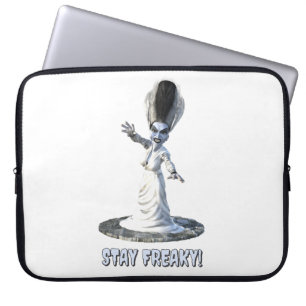 Capa Para Notebook Fique Esquisito! Noiva de Frankenstein
