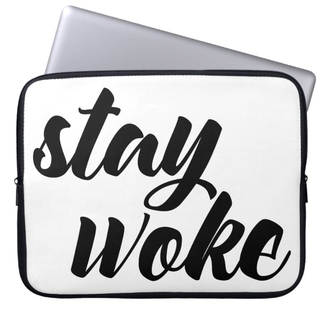 Capa Para Notebook Fique Woke (Frente)