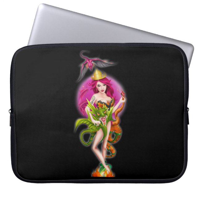 Capa Para Notebook Fire Dragon Princess (Frente)