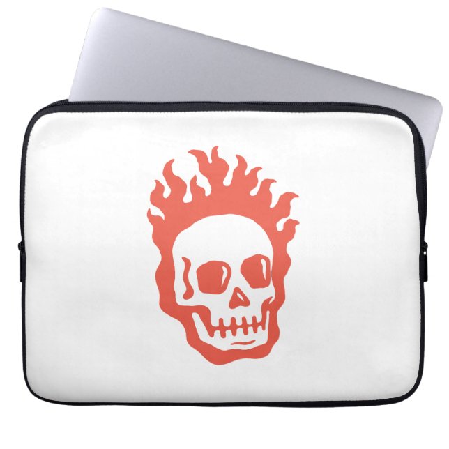 Capa Para Notebook Fire Skull (Frente)