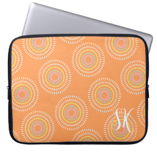 Capa Para Notebook Fireworks Japonês Orange