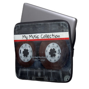 Capa Para Notebook Fita Cassete de Áudio Antigo