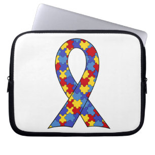 Capa Para Notebook Fita da consciência do autismo