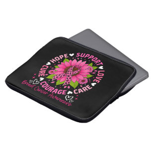 Capa Para Notebook Fita Rosa de Conscientização do Câncer de Mama Gir